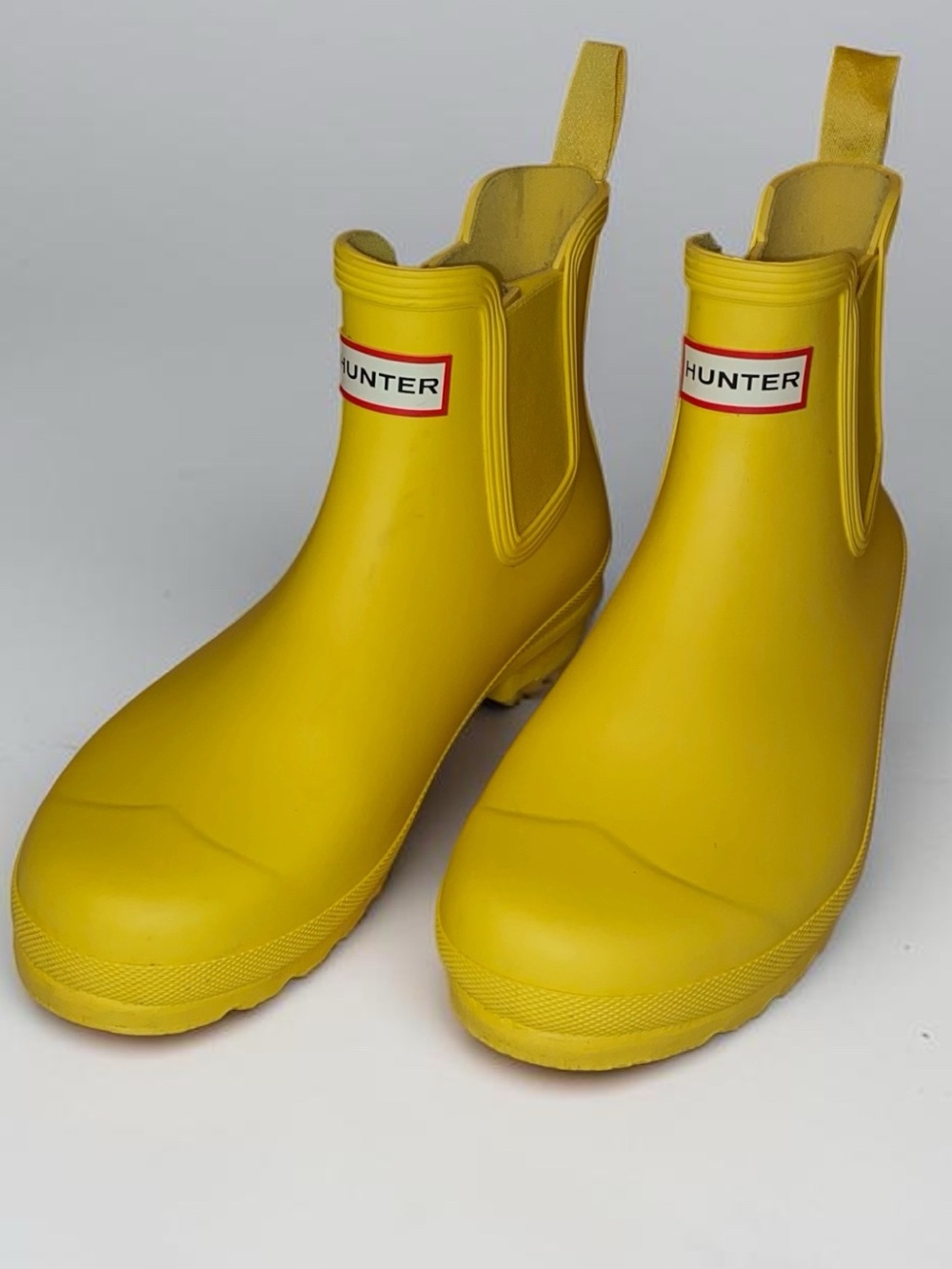 HUNTER “CHELSEA” Waterproof Short Rubber Rain Boot Classic Yellow Size 10 - Picture 2 of 7